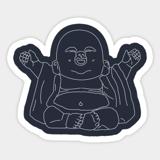 Buddha Baby - Light on Dark Sticker